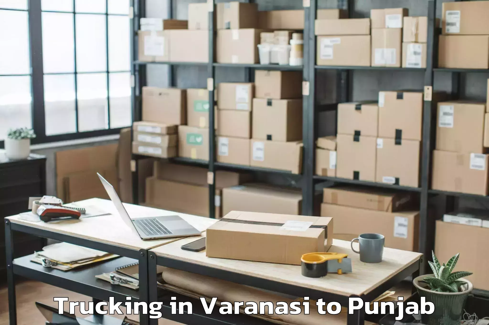 Varanasi to Dhar Kalan Trucking Booking